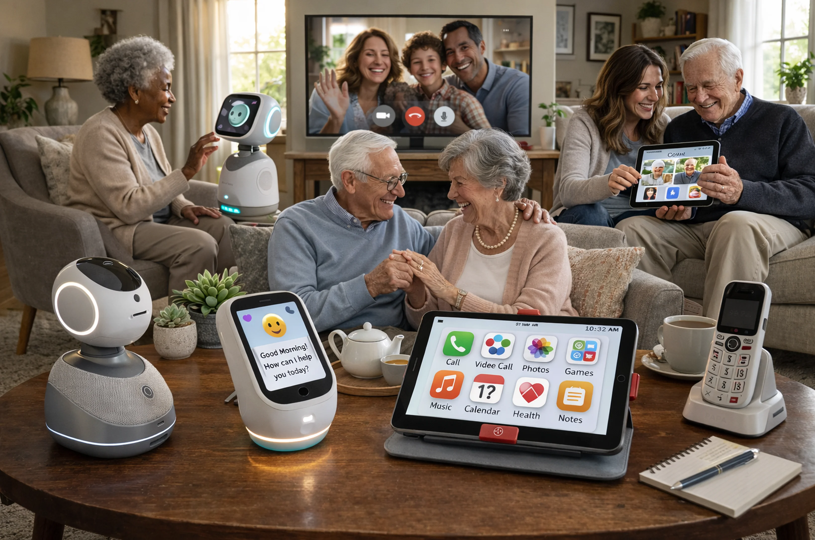 Cover Image for Ultaura vs ElliQ vs GrandPad vs Papa: Finding the Right Companion for Your Loved One